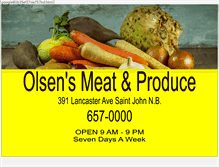 Tablet Screenshot of olsensmeatandproduce.com